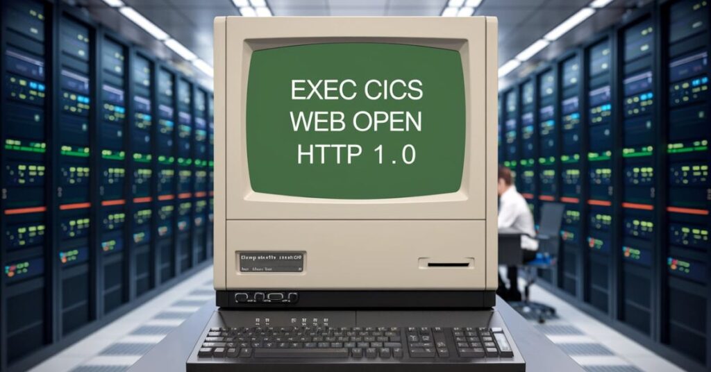 exec cics web open http 1.0